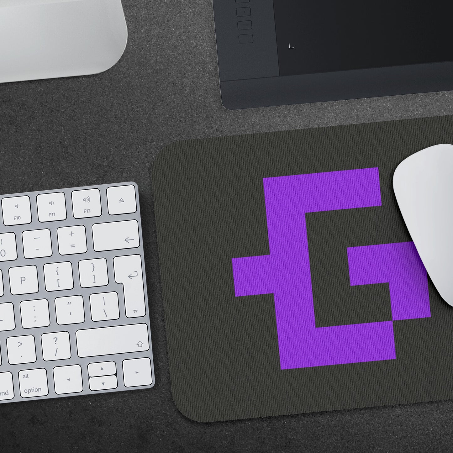 Purple glyph mousepad