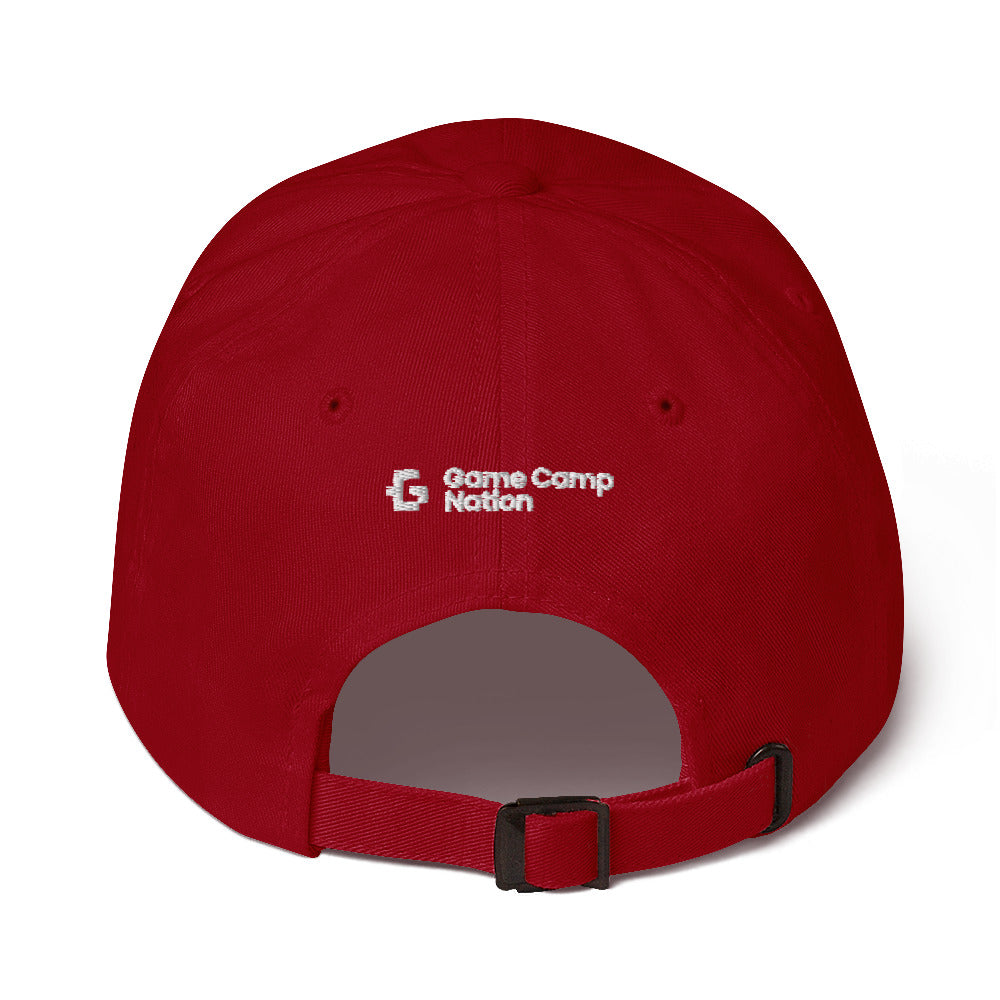 White glyph unisex baseball cap