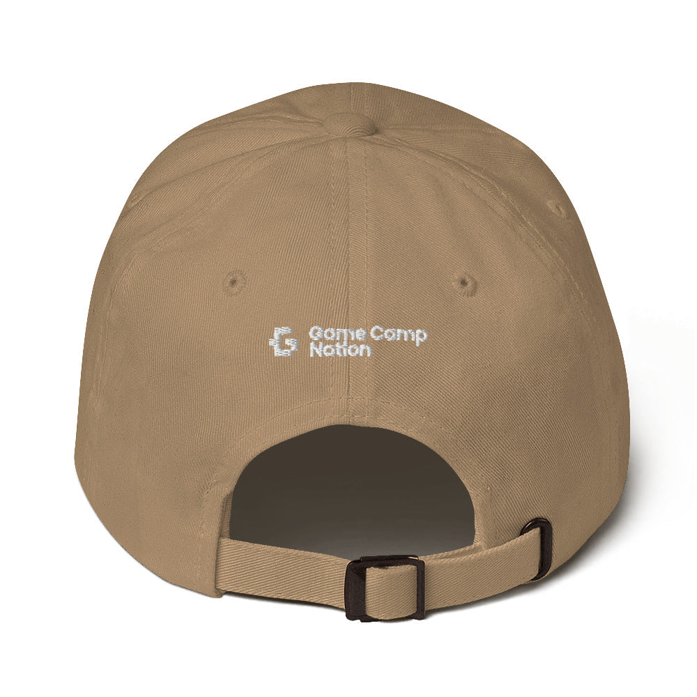 White glyph unisex baseball cap