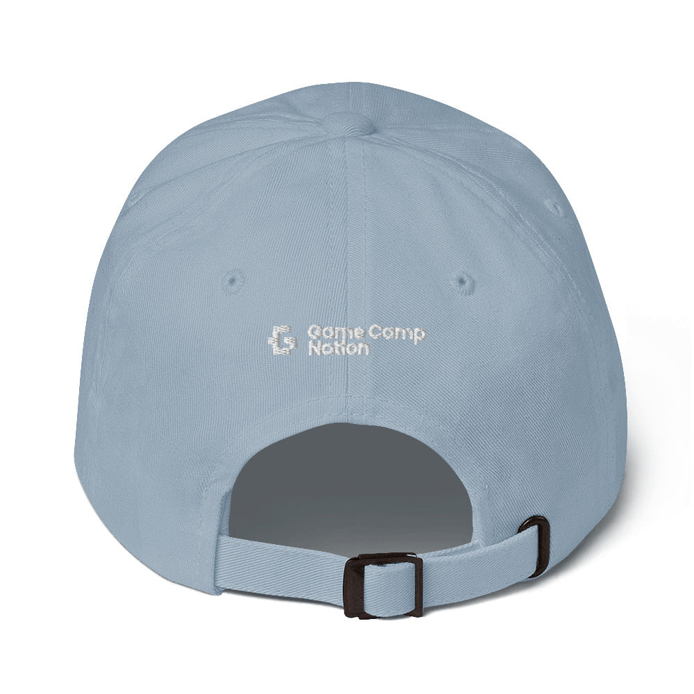 White glyph unisex baseball cap