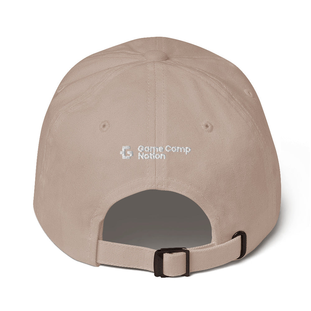 White glyph unisex baseball cap