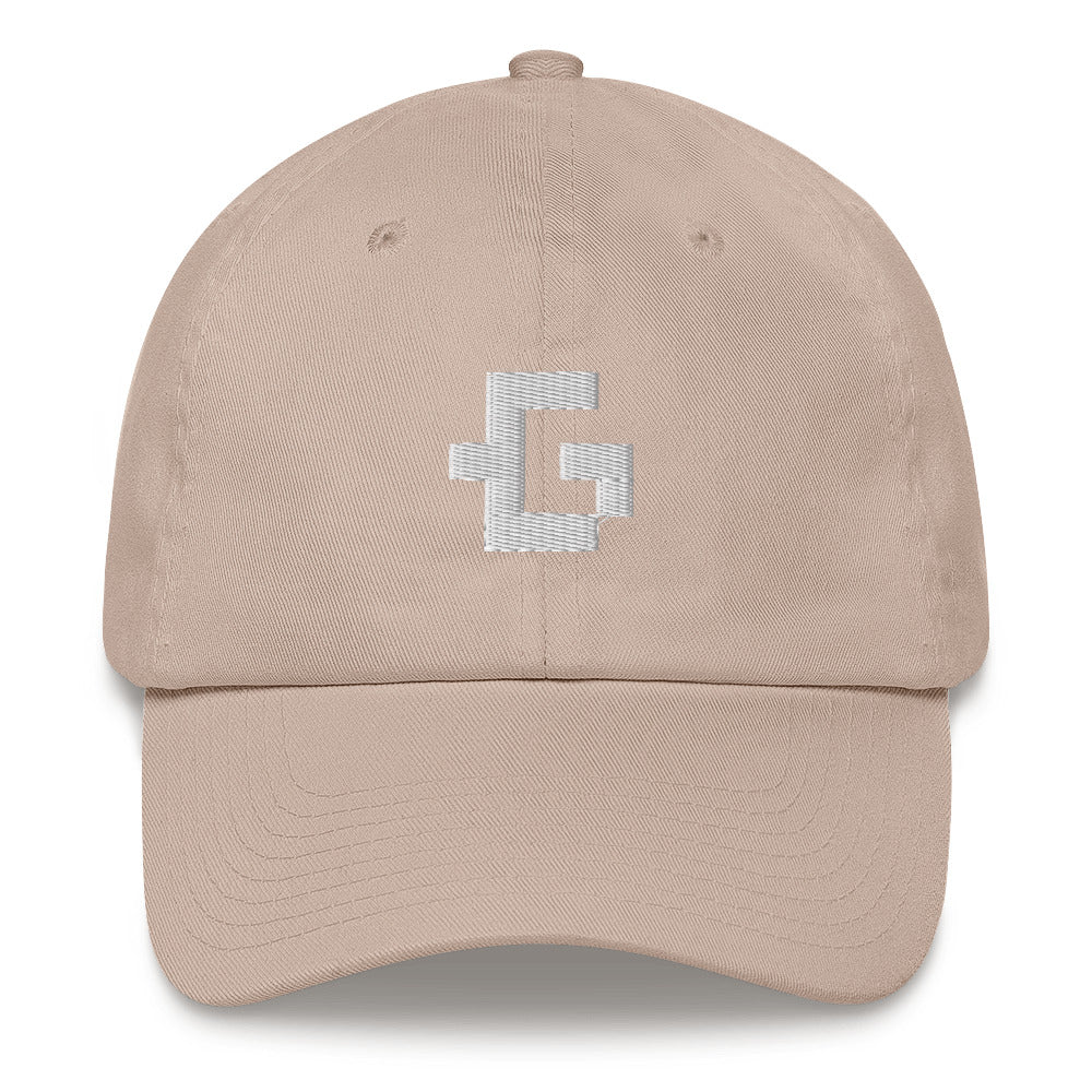 White glyph unisex baseball cap
