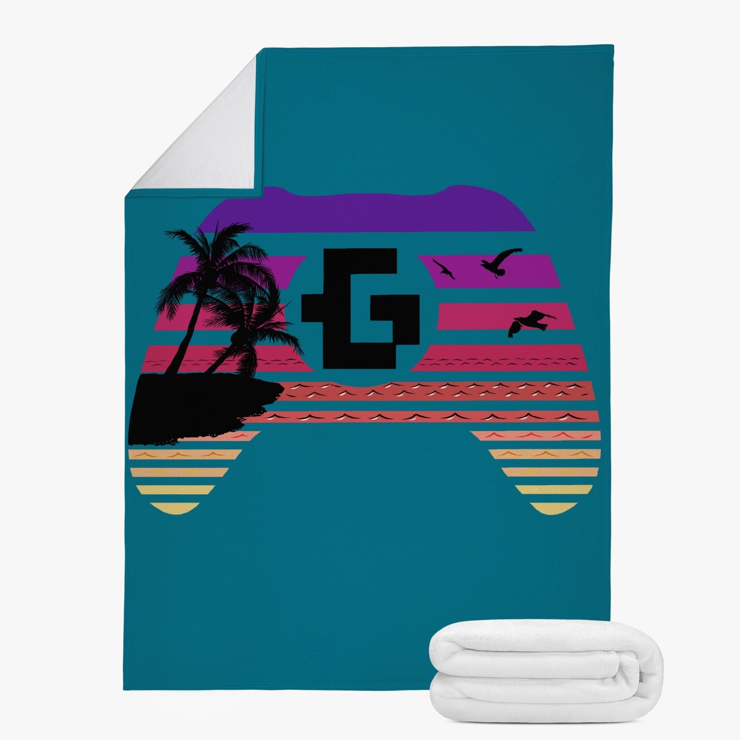 Gamer vacation fleece blanket