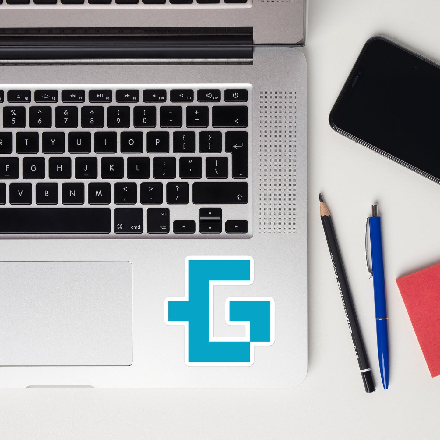 GCN glyph bubble-free stickers