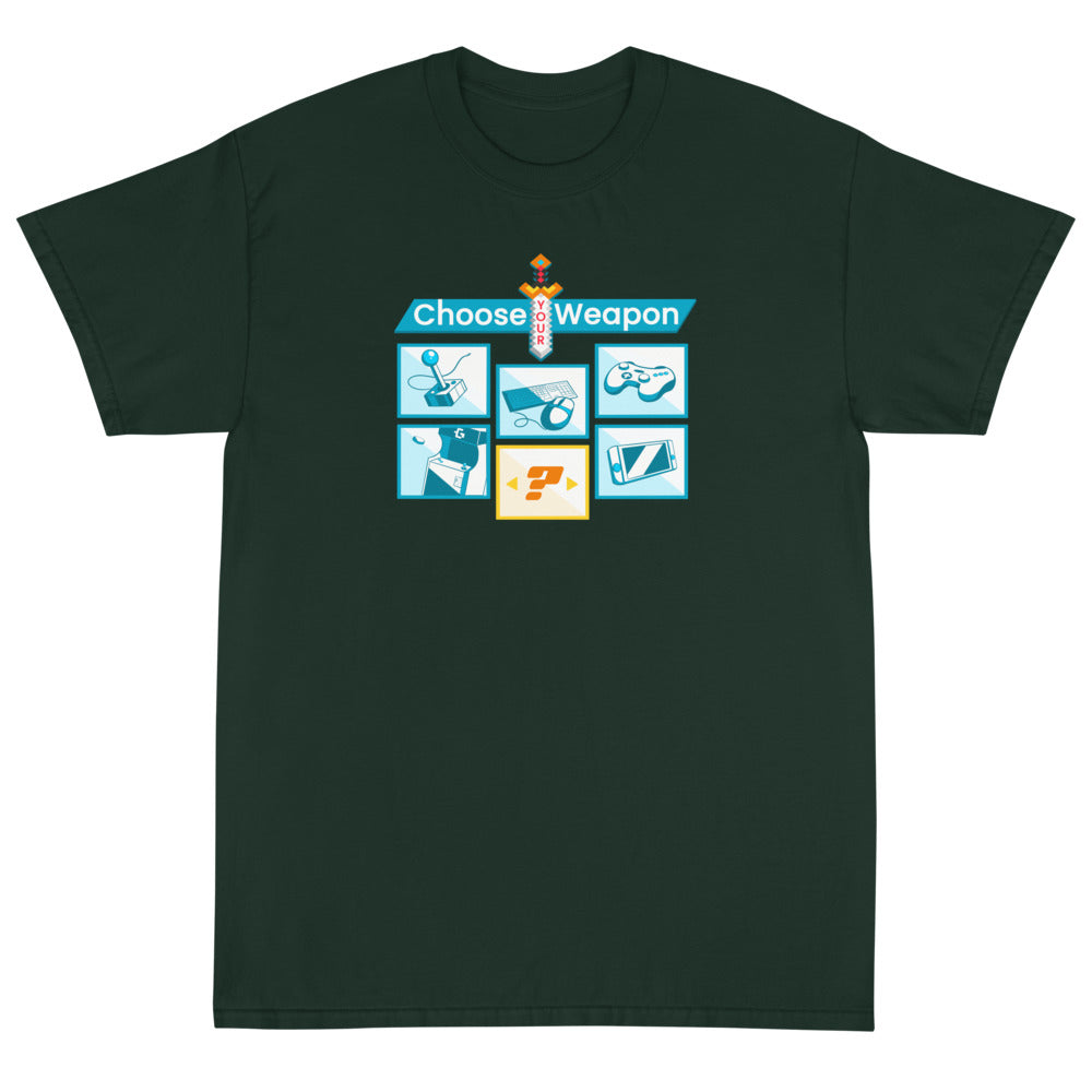 Gamer Choose your weapon men's tee