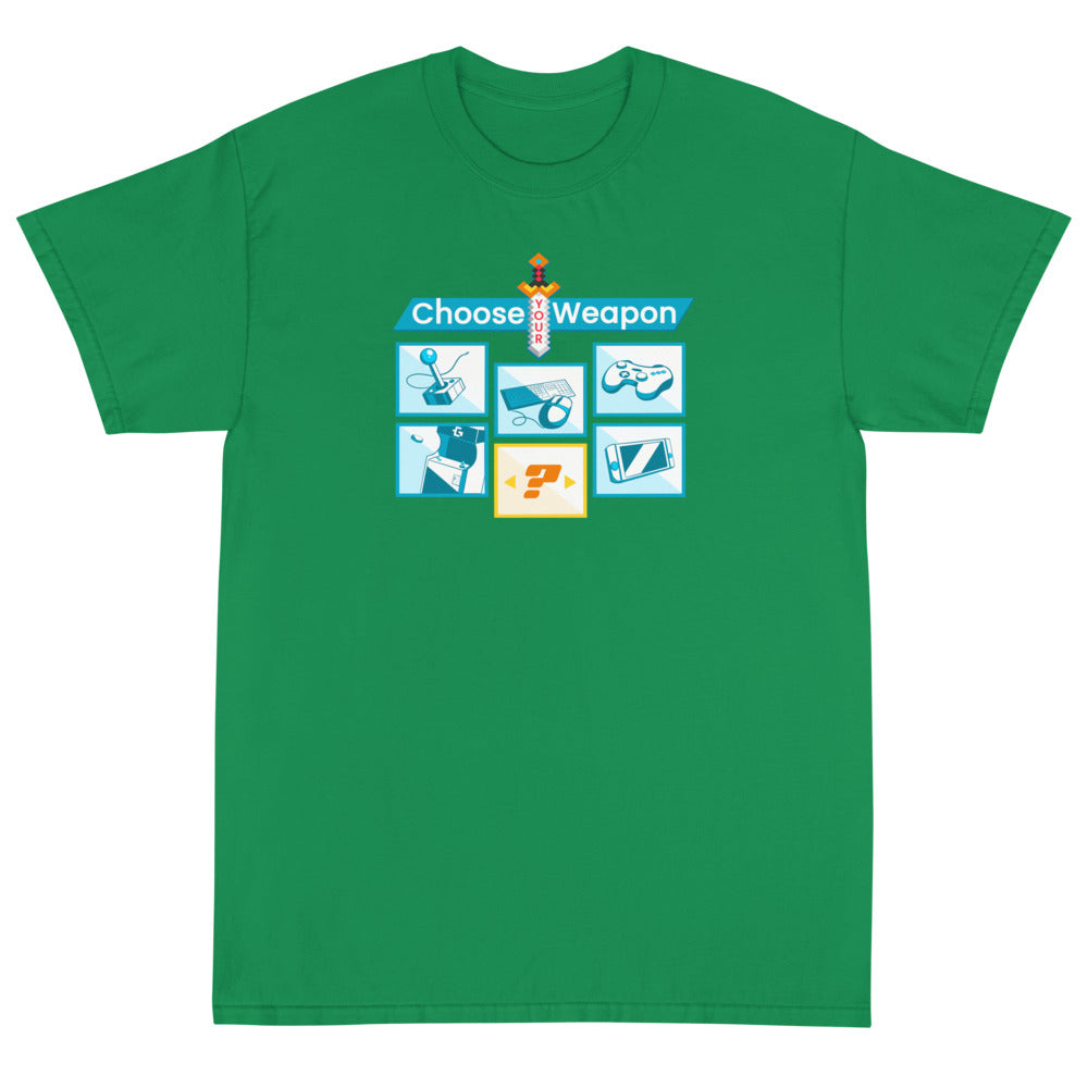 Choose your weapon men's tee