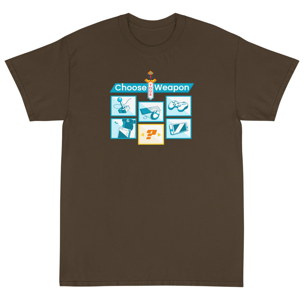 Choose your weapon men's tee