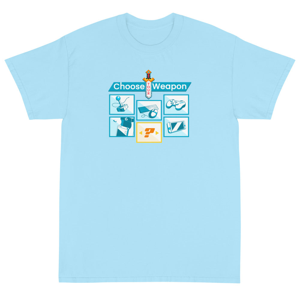 Choose your weapon men's tee