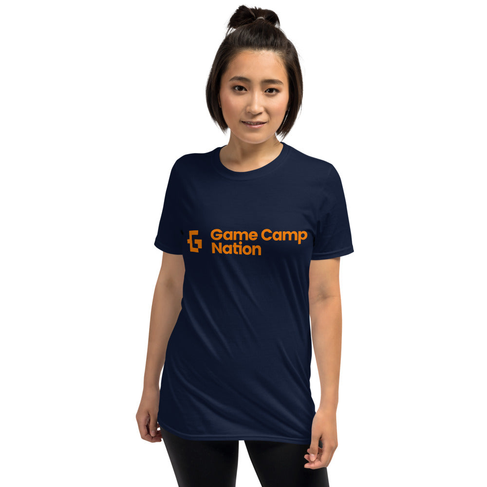 Orange logo unisex tee
