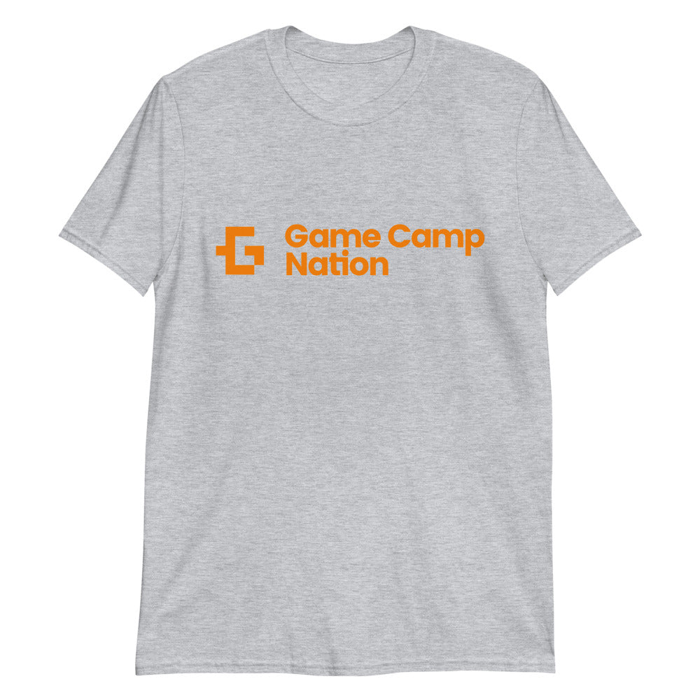 Orange logo unisex tee