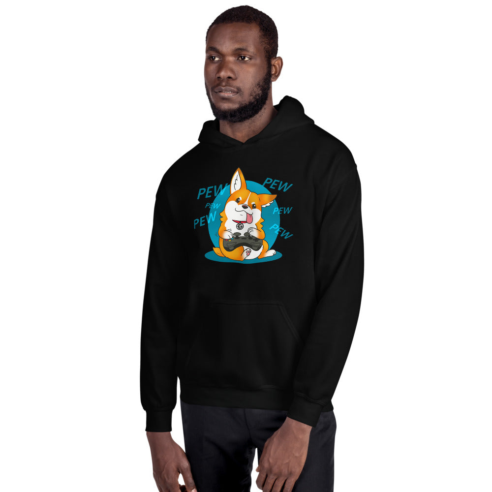 Pew pew pew unisex pullover hoodie