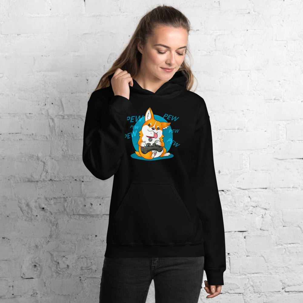Pew pew pew unisex pullover hoodie