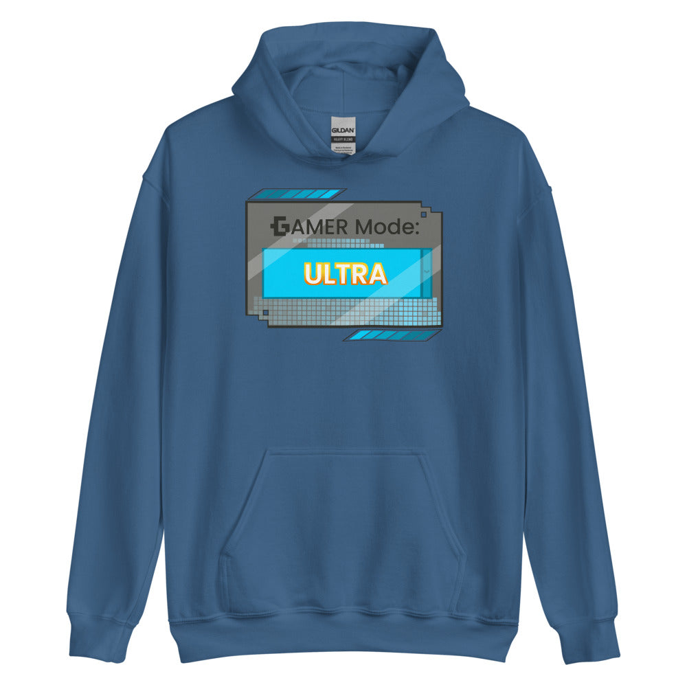 Gamer mode unisex pullover hoodie