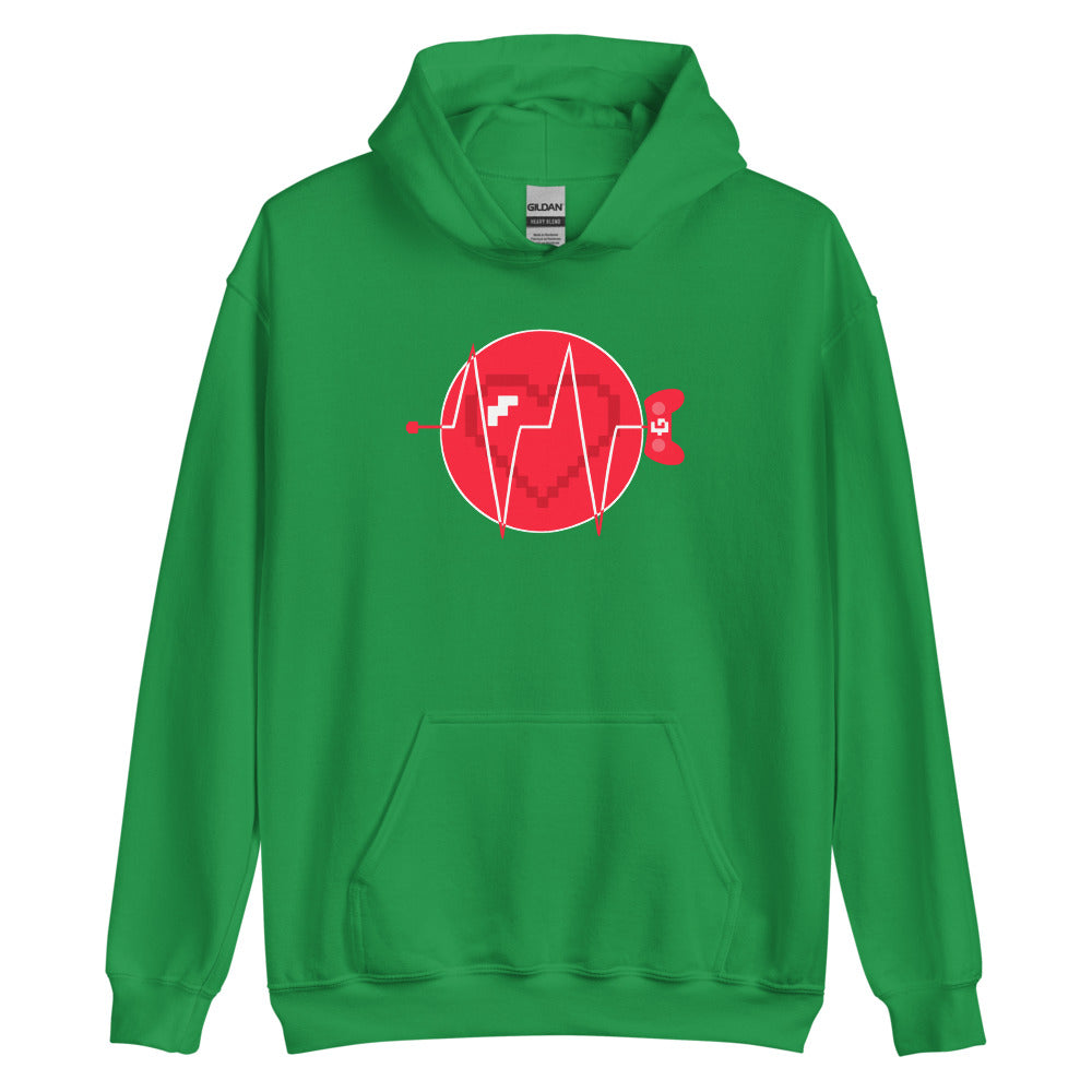 Heartbeat unisex pullover hoodie