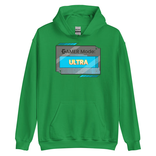 Gamer mode unisex pullover hoodie