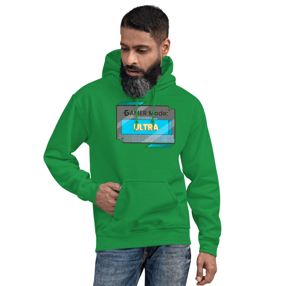 Gamer mode unisex pullover hoodie