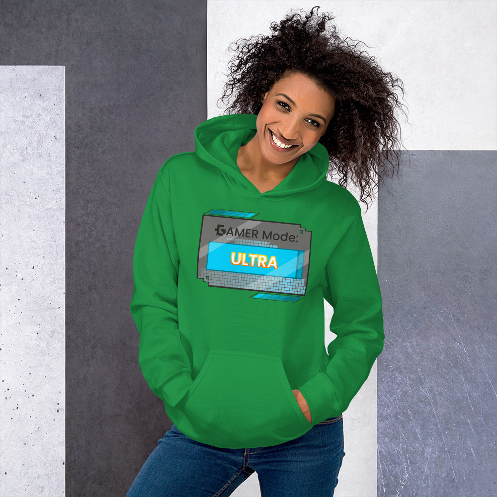 Gamer mode unisex pullover hoodie
