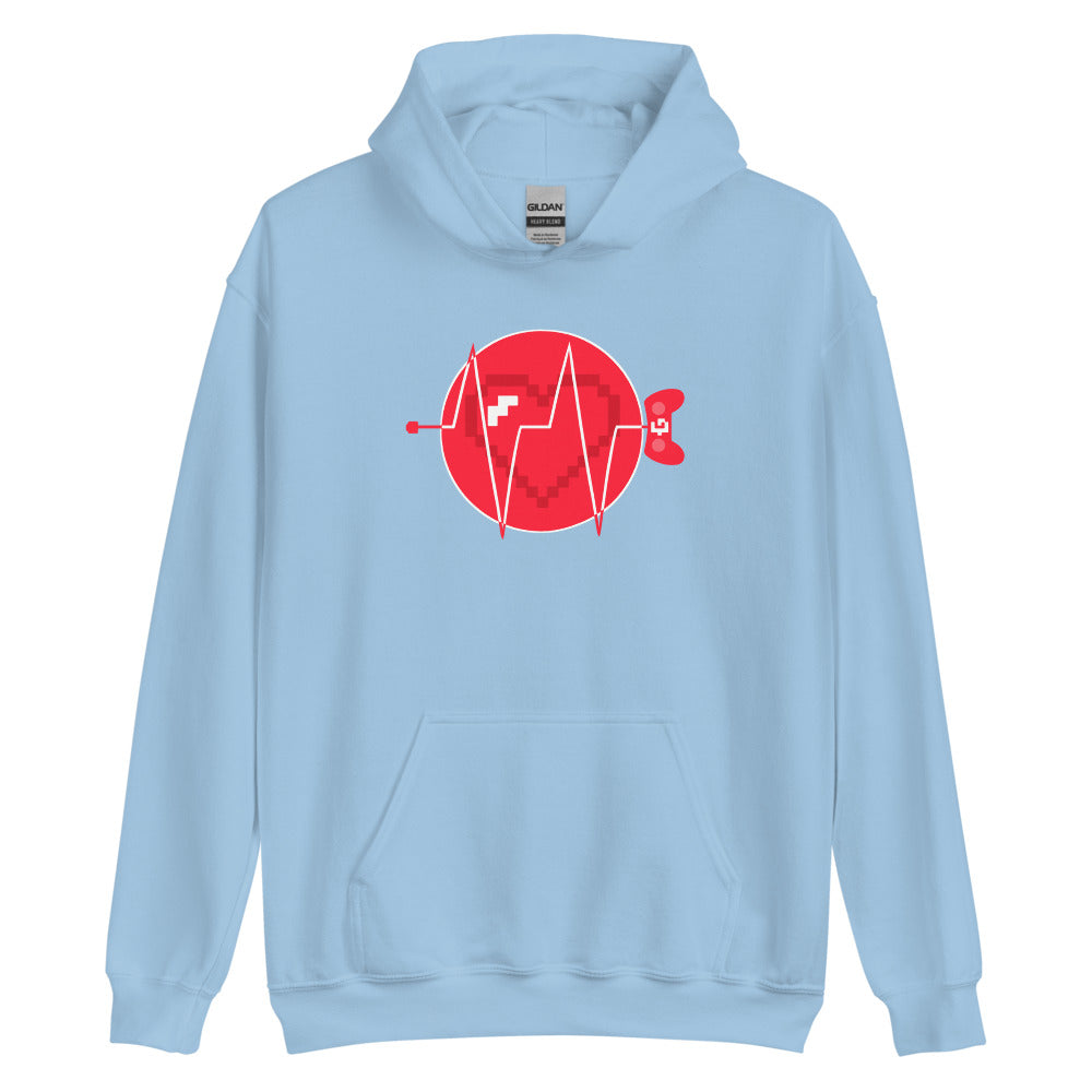 Heartbeat unisex pullover hoodie
