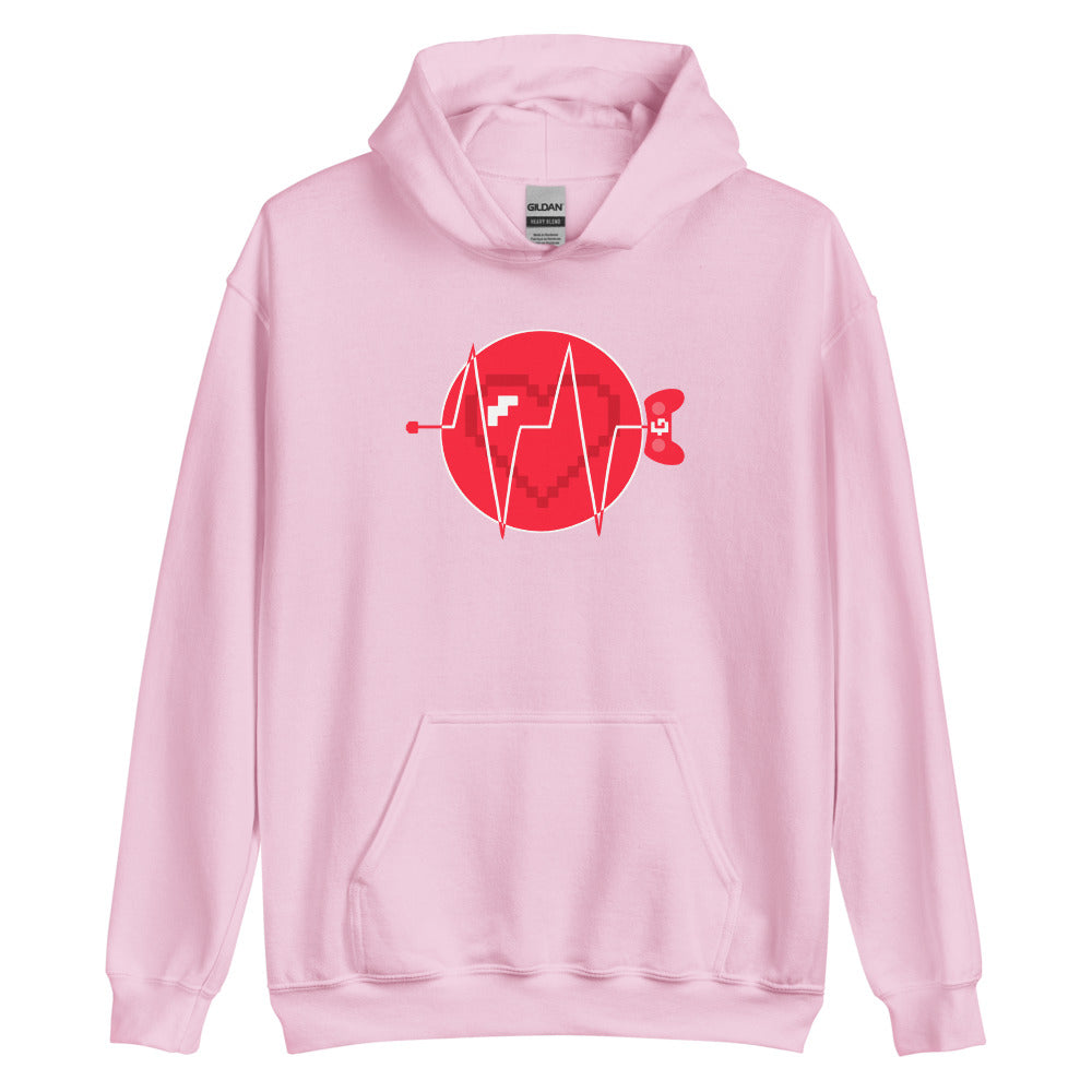 Heartbeat unisex pullover hoodie