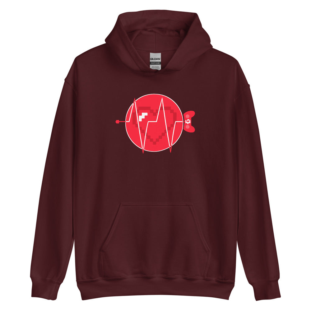 Heartbeat unisex pullover hoodie