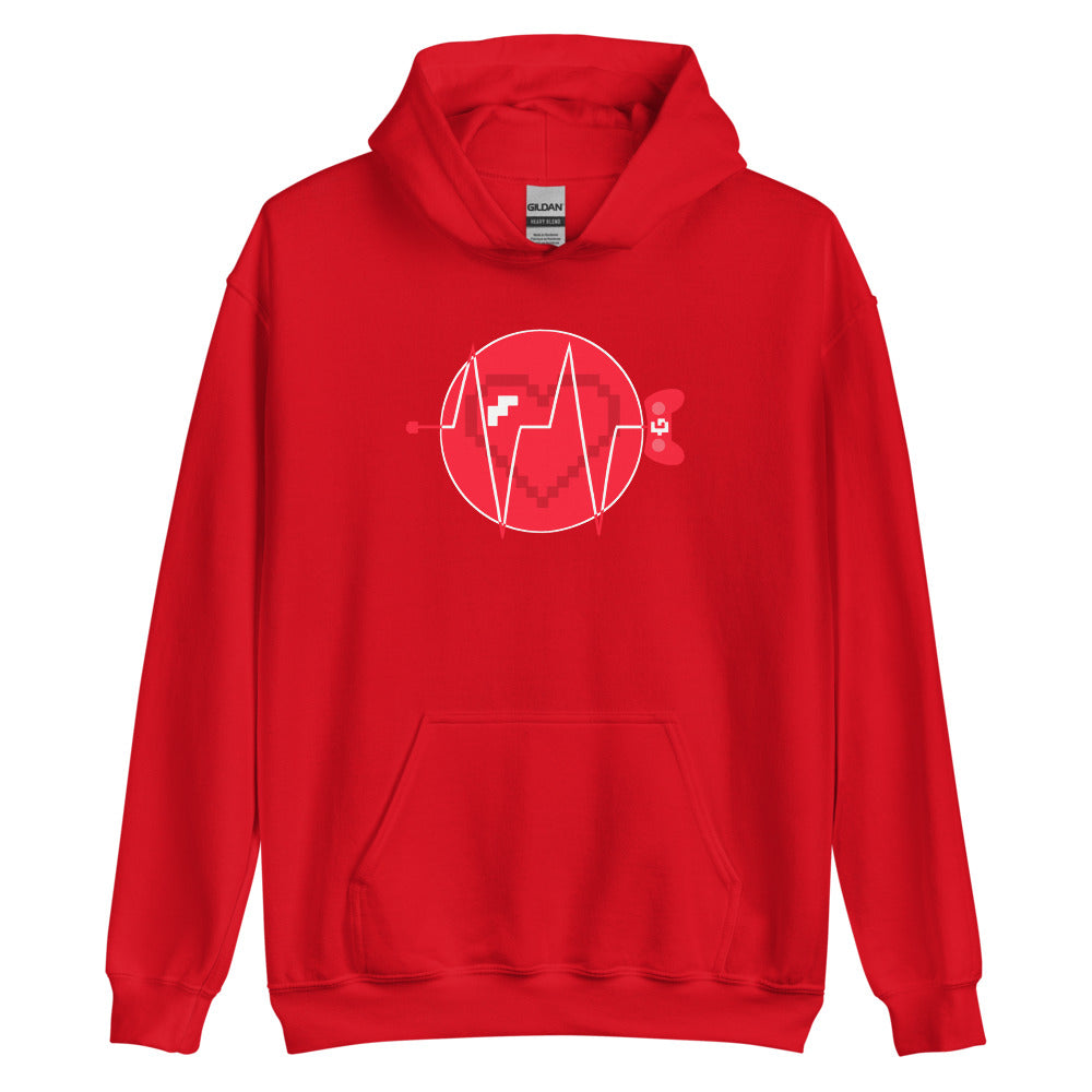Heartbeat unisex pullover hoodie