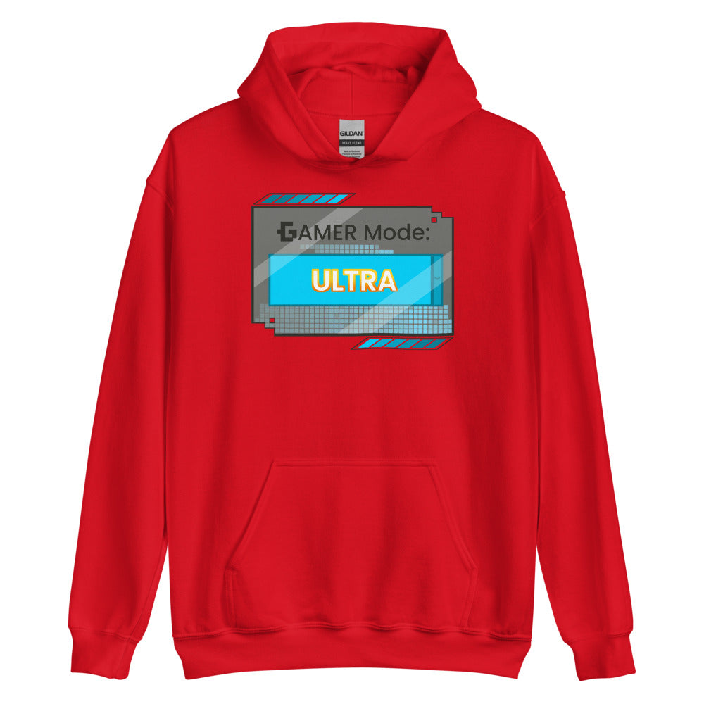 Gamer mode unisex pullover hoodie