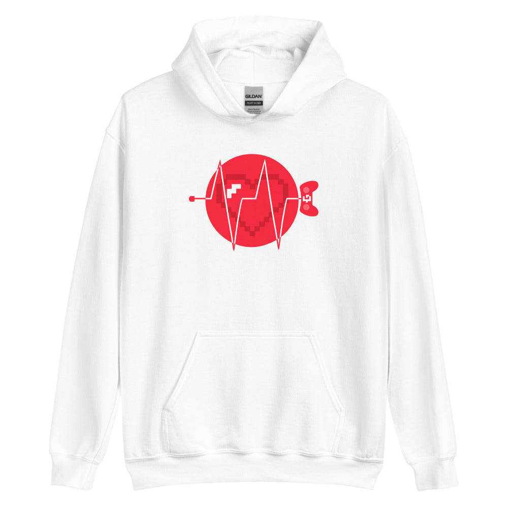 Heartbeat unisex pullover hoodie