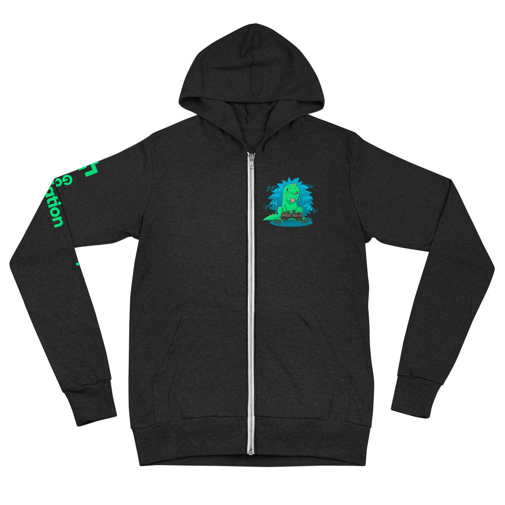 Jurassic domination unisex zip hoodie