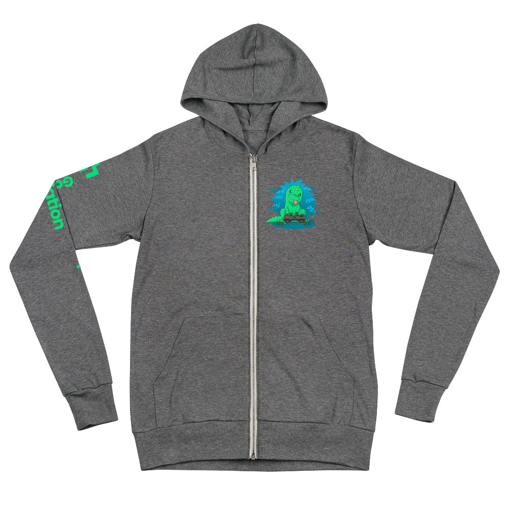Jurassic domination unisex zip hoodie