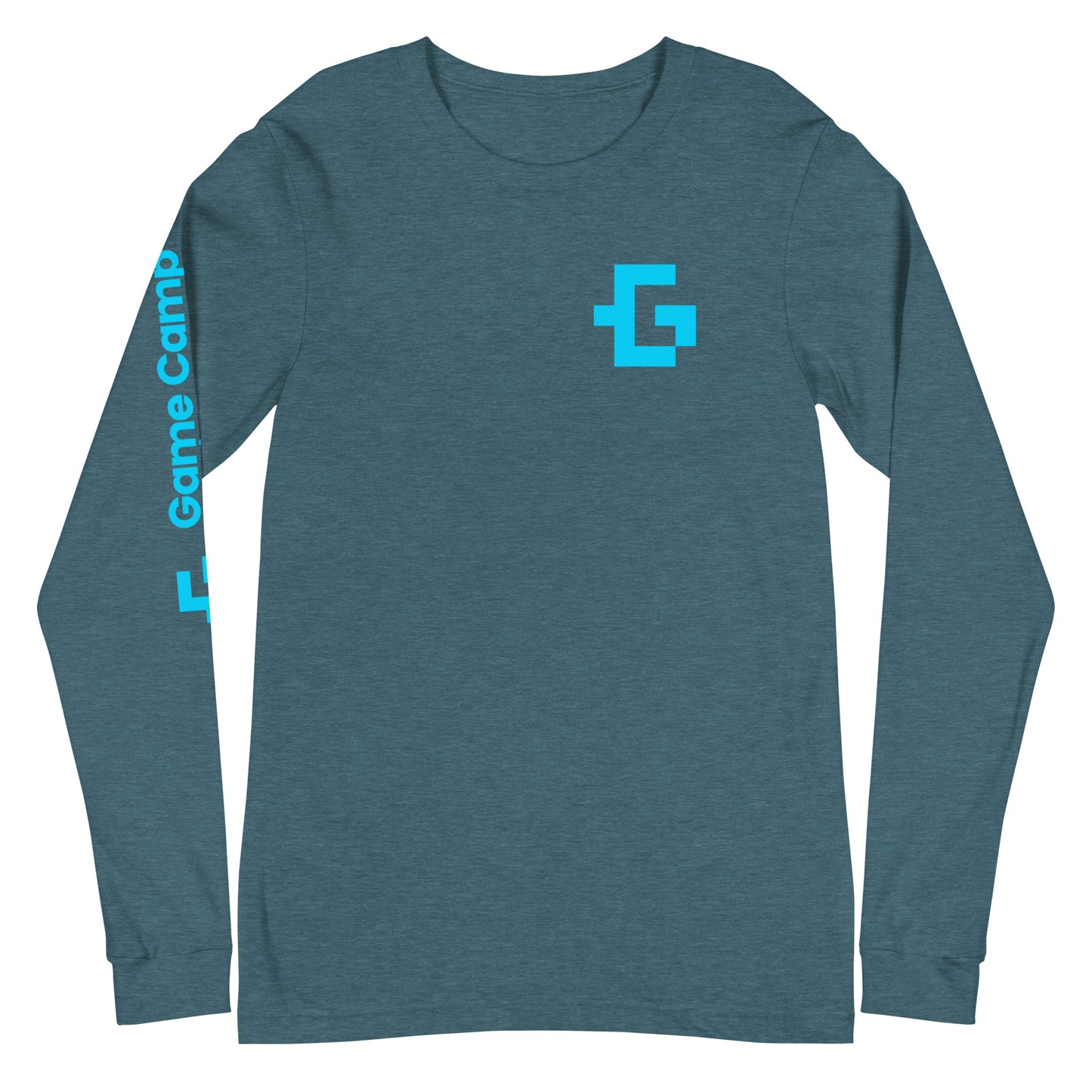 Blue logo long sleeve unisex tee
