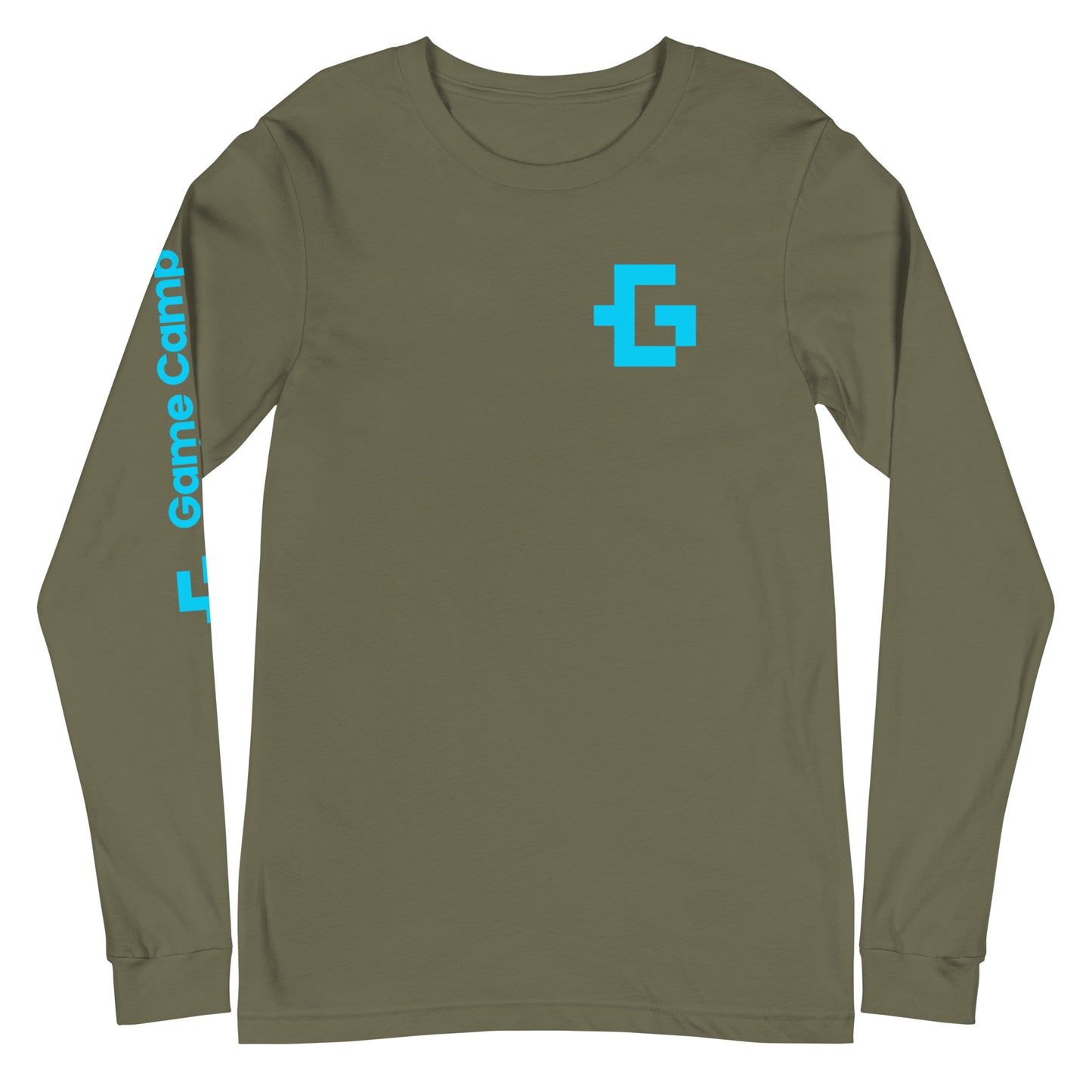 Blue logo long sleeve unisex tee