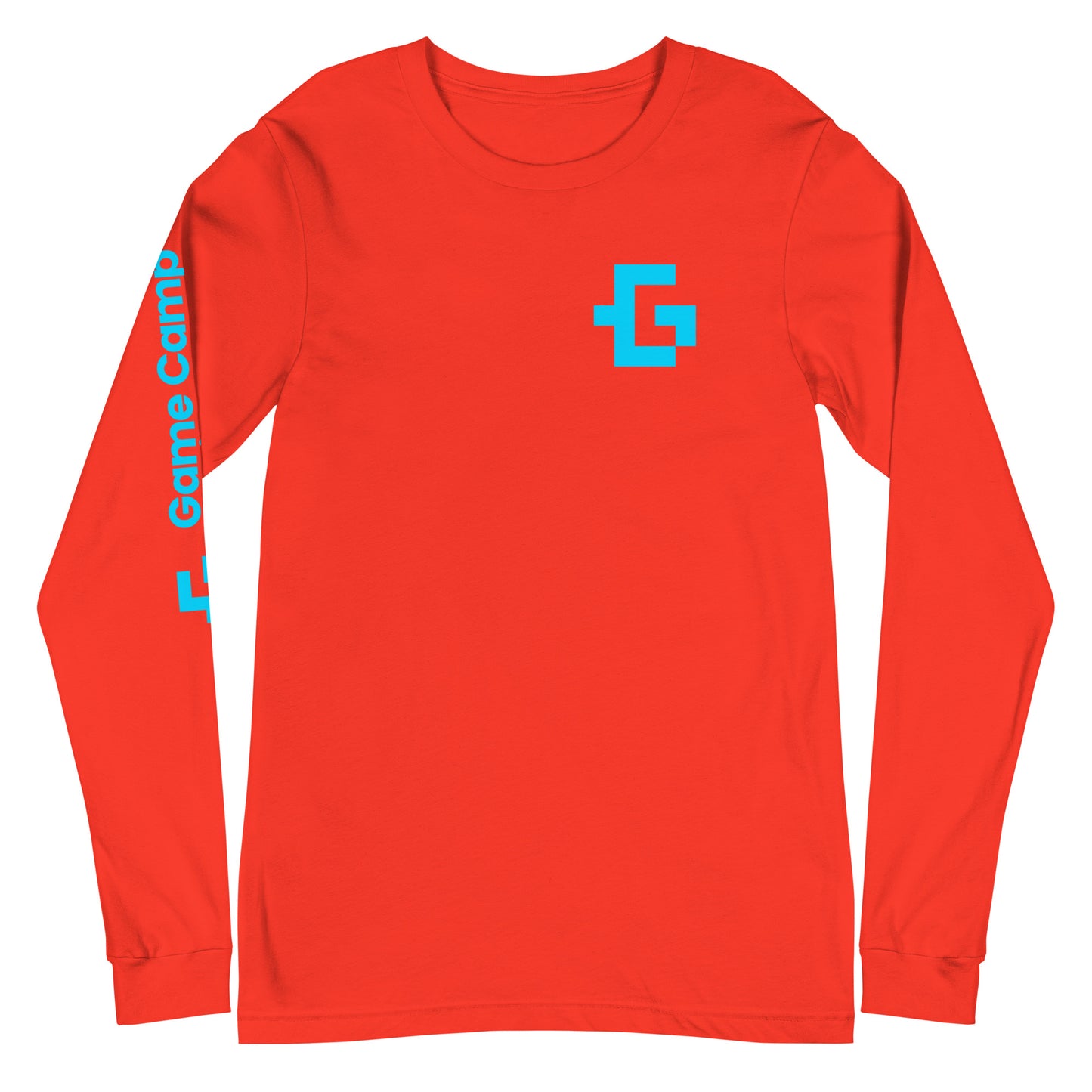 Blue logo long sleeve unisex tee