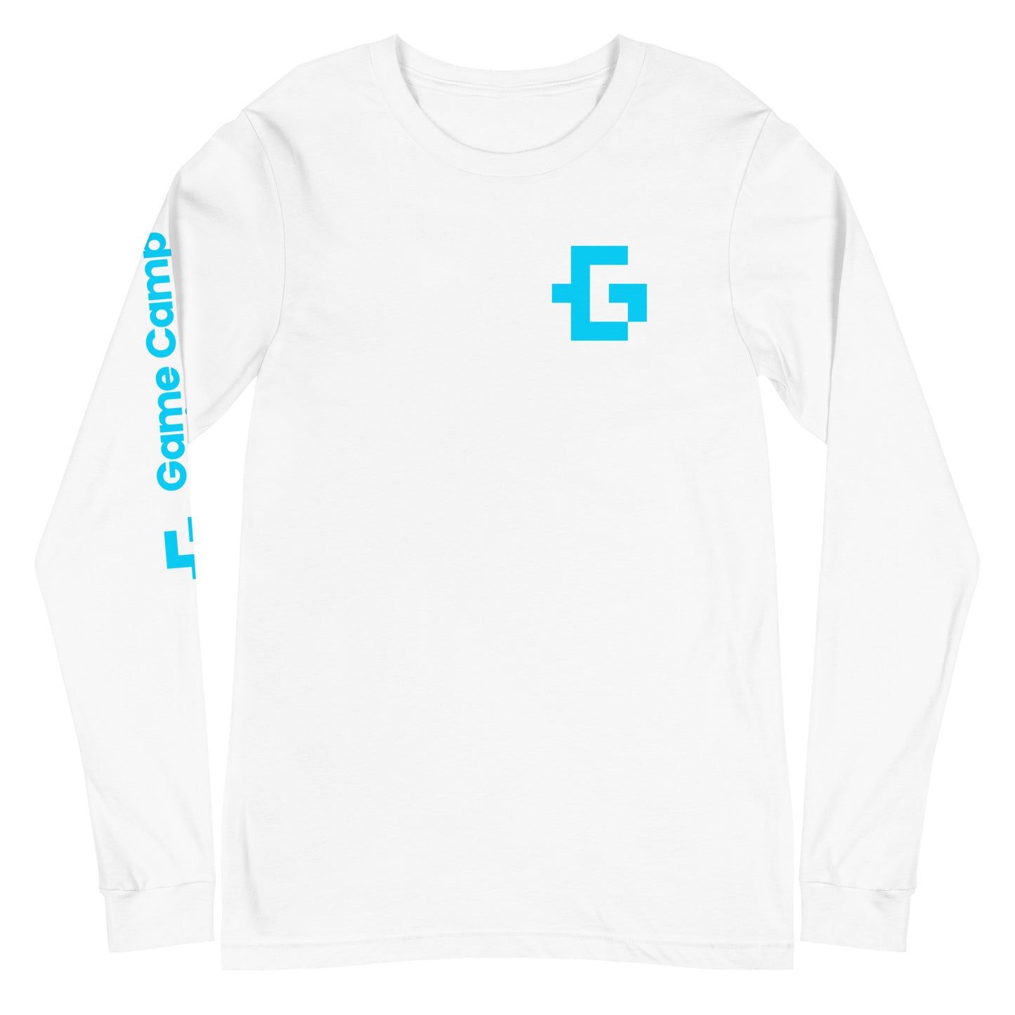 Blue logo long sleeve unisex tee