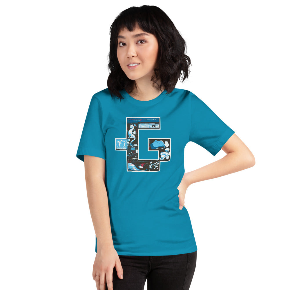 Summer gamer utopia unisex fitted tee