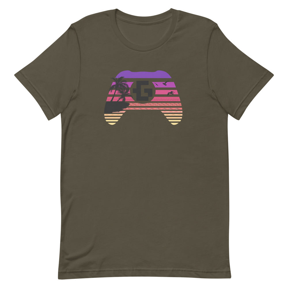 Gamer vacation unisex fitted tee