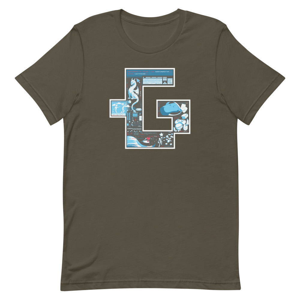 Summer gamer utopia unisex fitted tee