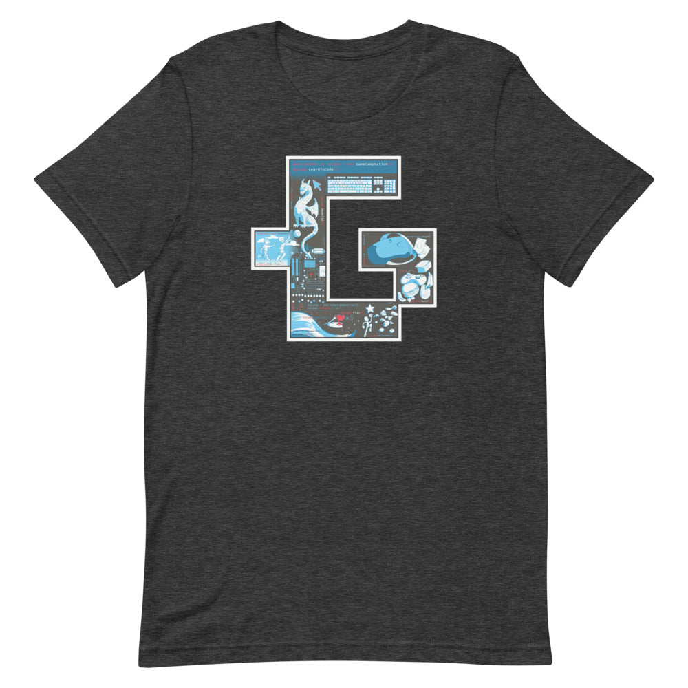 Summer gamer utopia unisex fitted tee