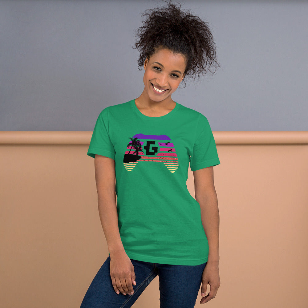 Gamer vacation unisex fitted tee