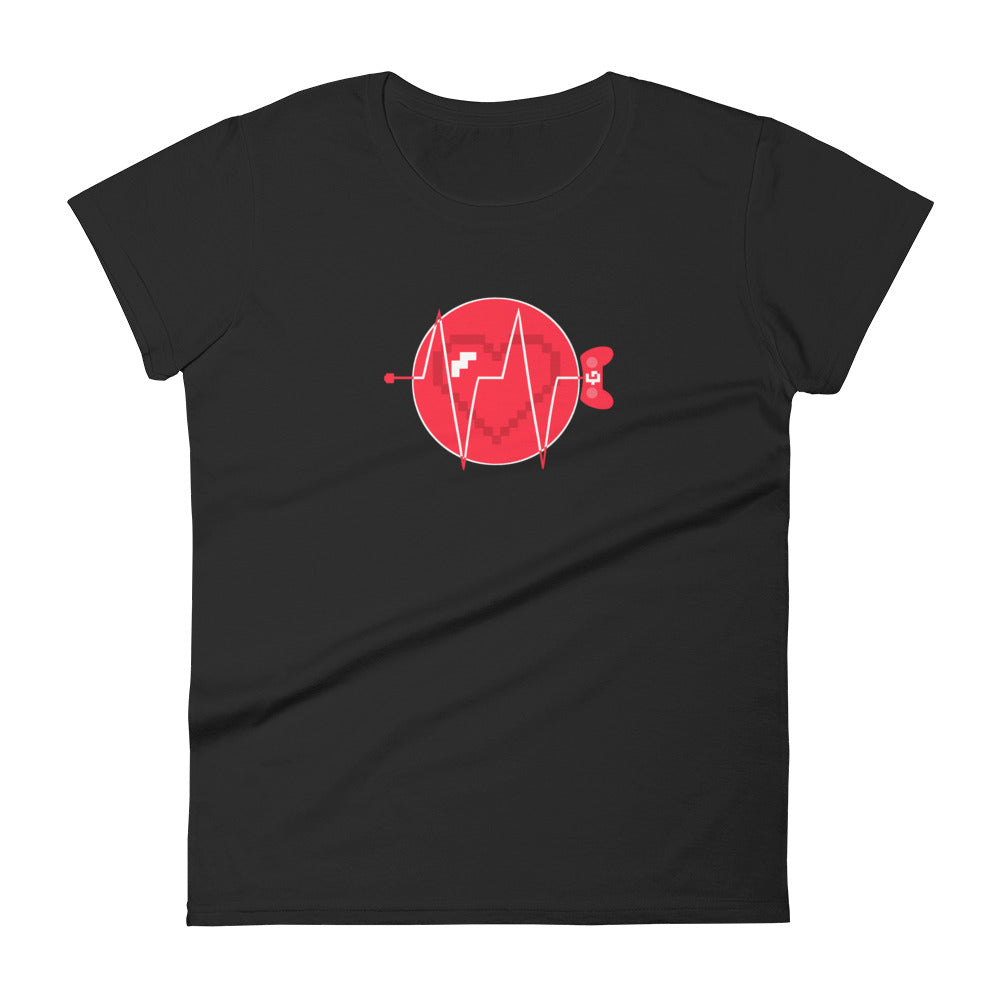 Gamer Heartbeat women's tee
