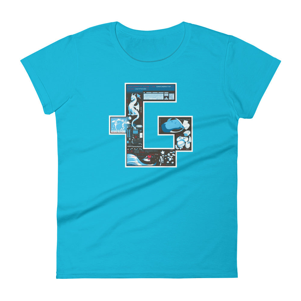 Summer gamer utopia women's tee