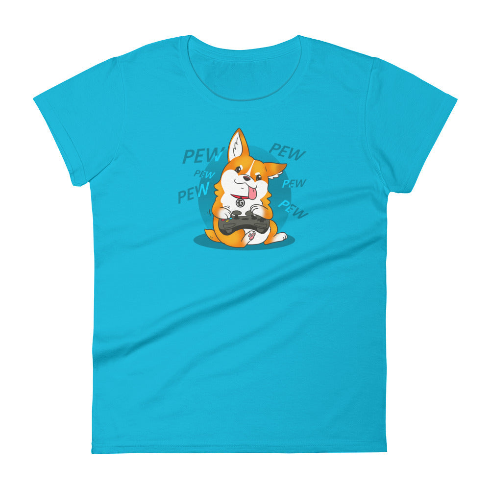 Gamer Pew pew pew women's tee