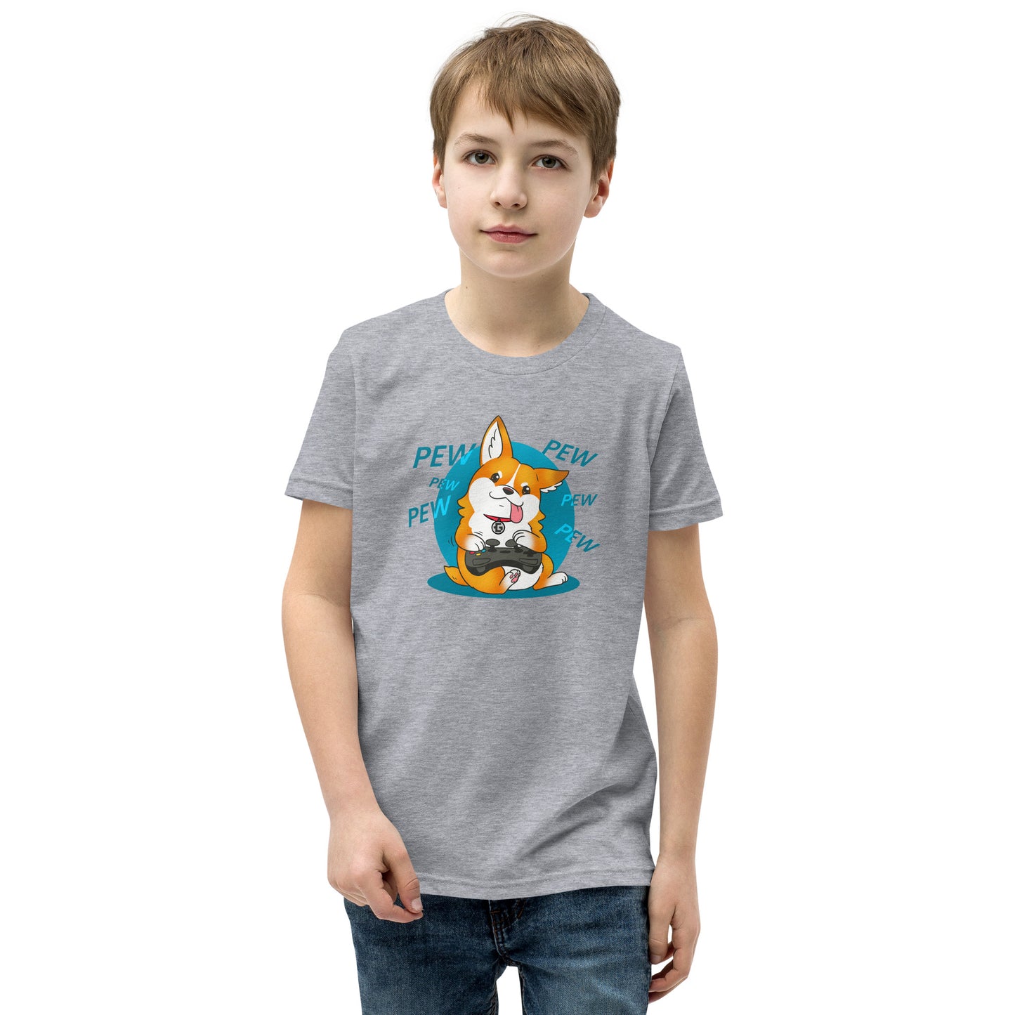 Pew pew pew youth unisex tee
