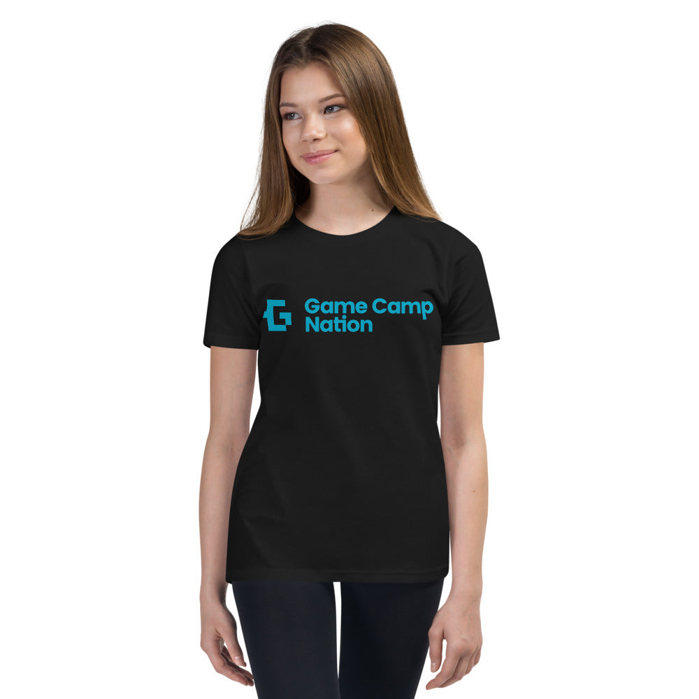 Blue logo youth unisex tee
