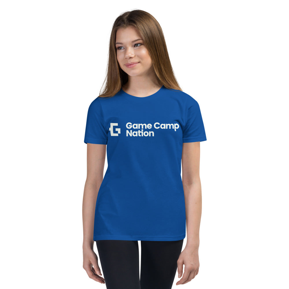 White logo youth unisex tee
