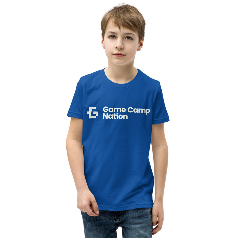 White logo youth unisex tee