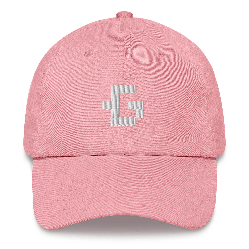 White glyph unisex baseball cap