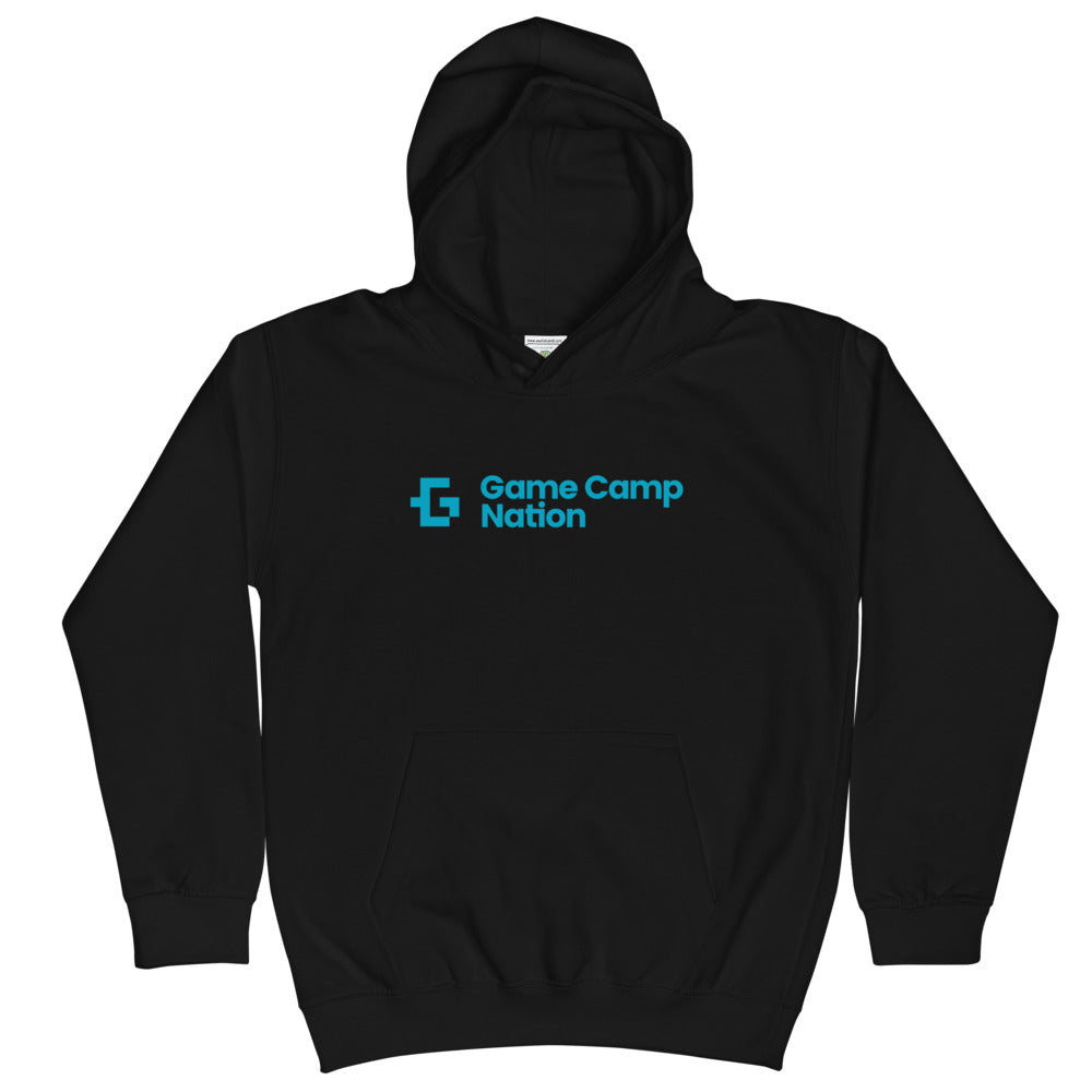 Game Camp Nation Blue logo unisex youth pullover hoodie