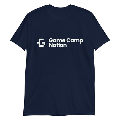 Game Camp Nation White logo unisex tee