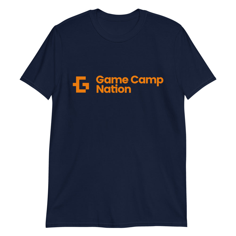 Game Camp Nation Orange logo unisex tee
