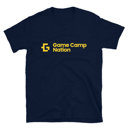 Game Camp Nation Yellow logo unisex tee